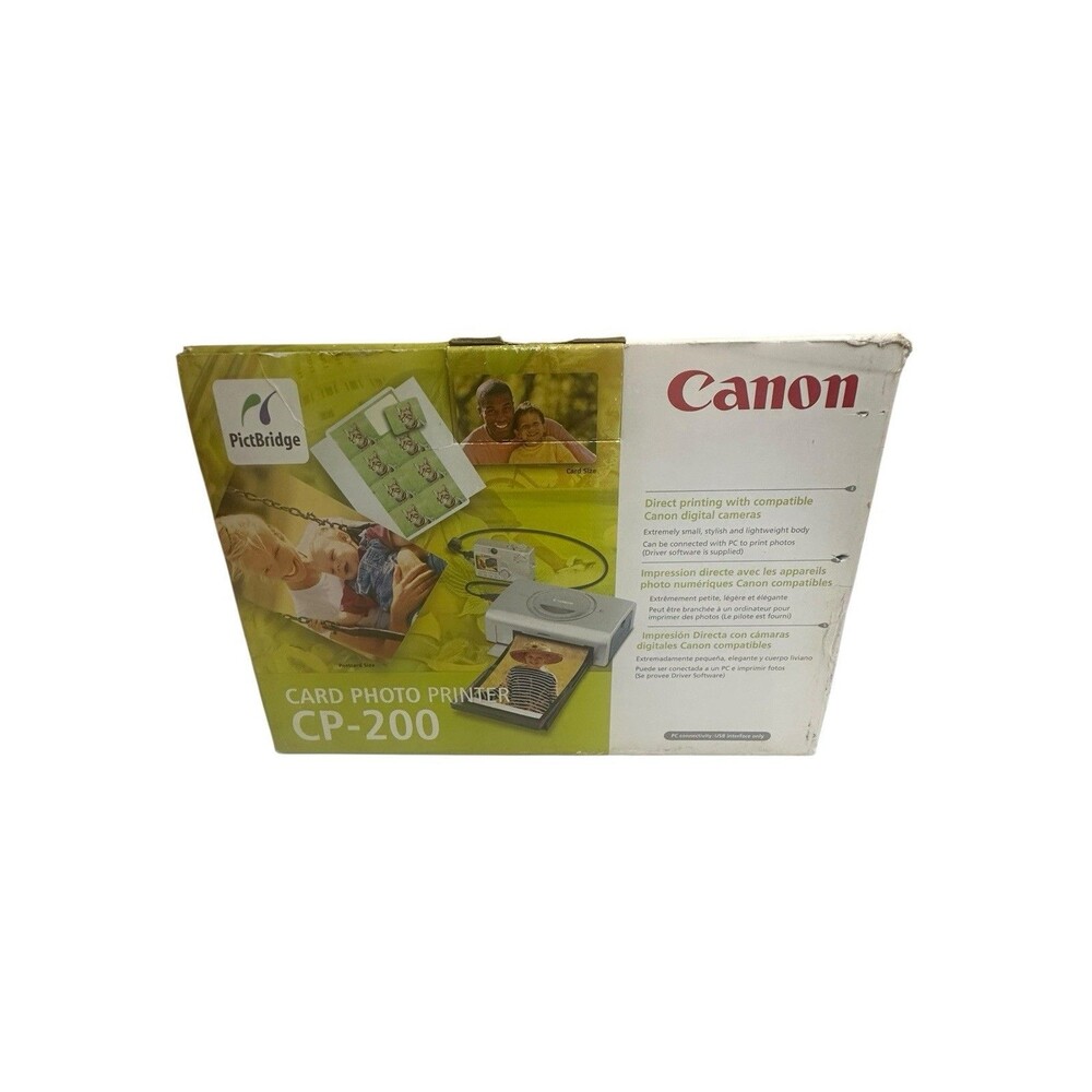 NIB Cannon CP-200 Card Photo Printer Direct Printing Portable Travel Box MOBILE